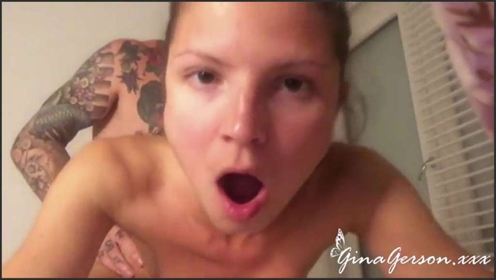 Gina Gerson Ebony lassen einen weißen Kerl ran